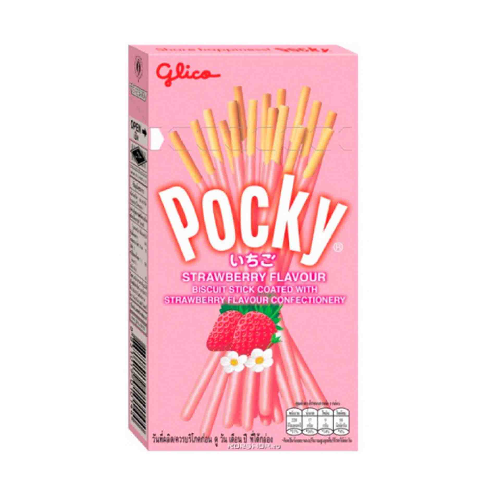 Pocky Biscuit Stick Strawberry 45g Тайланд