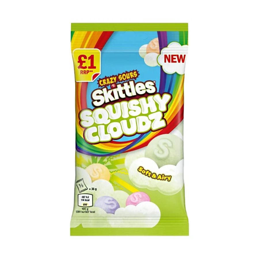 Драже skittles cloud Pouch Fruits 70гр