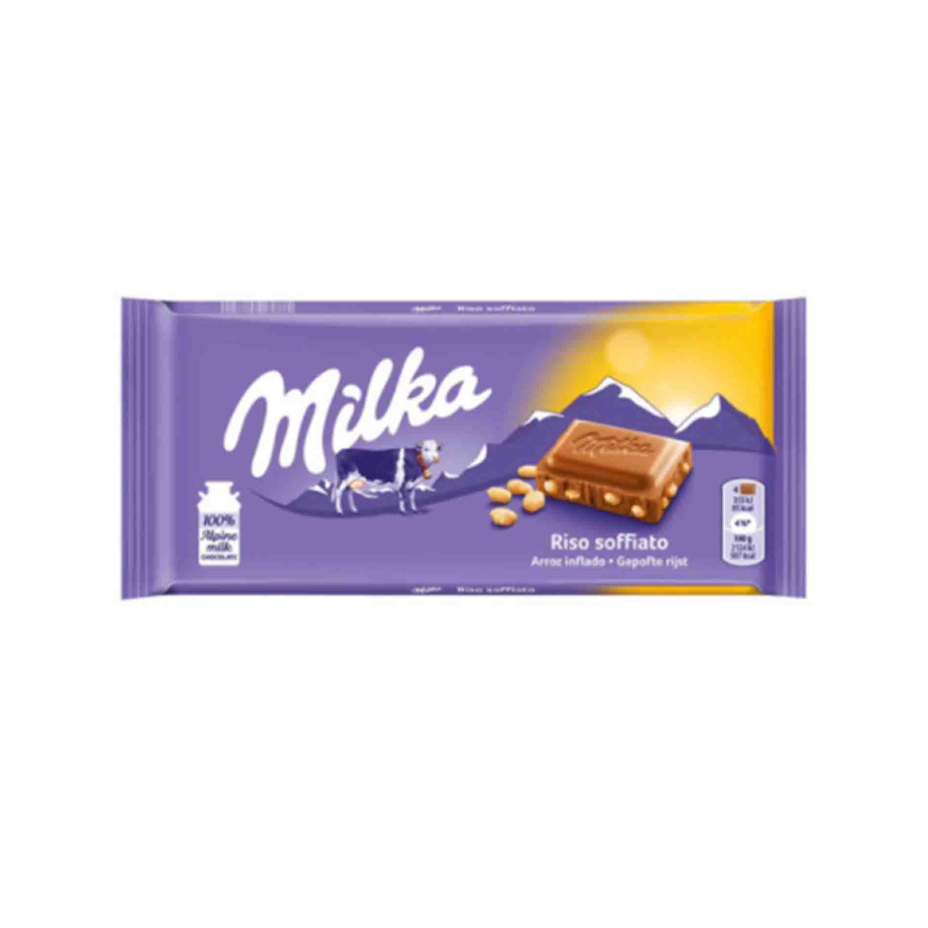 Шоколад Milka bubbly White 95г